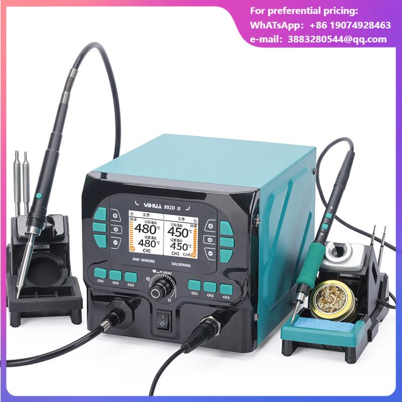 C210 Precision Soldering Station - YIHUA 992D-II 2 In 1 LCD