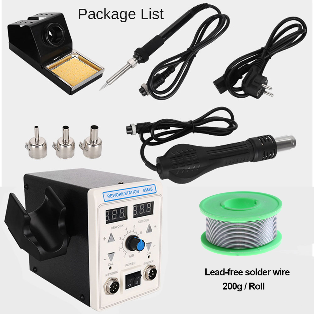 APD-8586B 750W Digital ESD 2 i - 2 In 1 Soldering Rework Station 750W ulasan dan harga