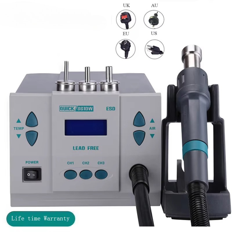 Original 1000W    QUICK 861DW  - Hot Air Rework Station 861Dw ulasan dan harga