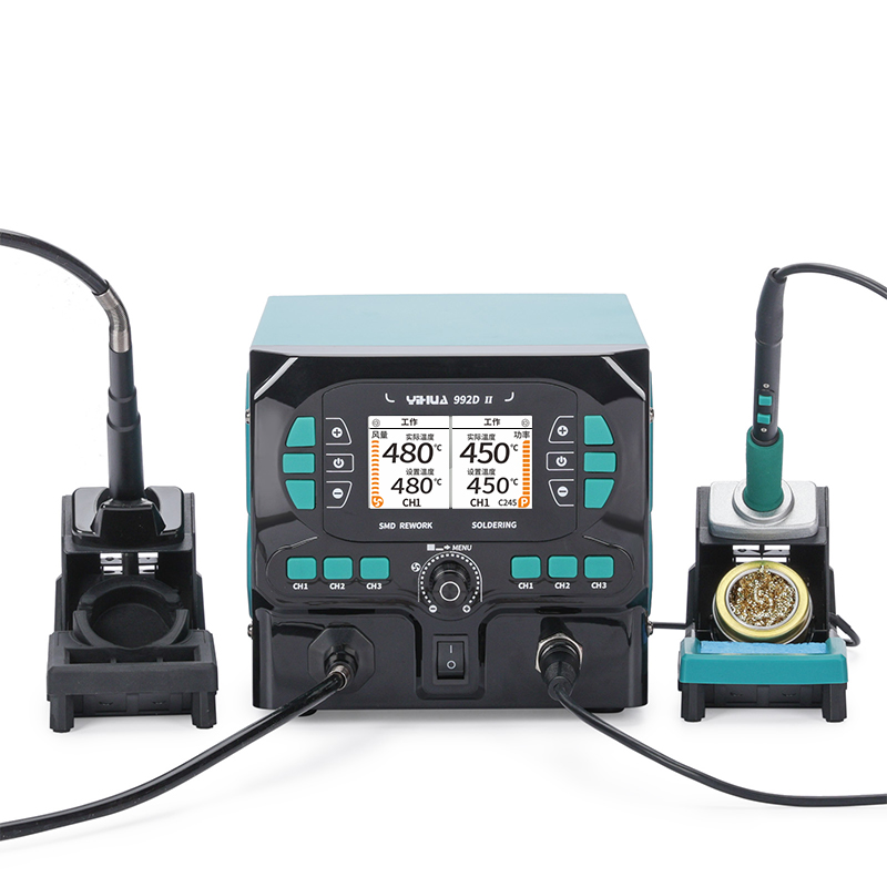 YIHUA 992D-II 2 In 1 LCD Displ - C210 Precision Soldering Station ulasan dan harga